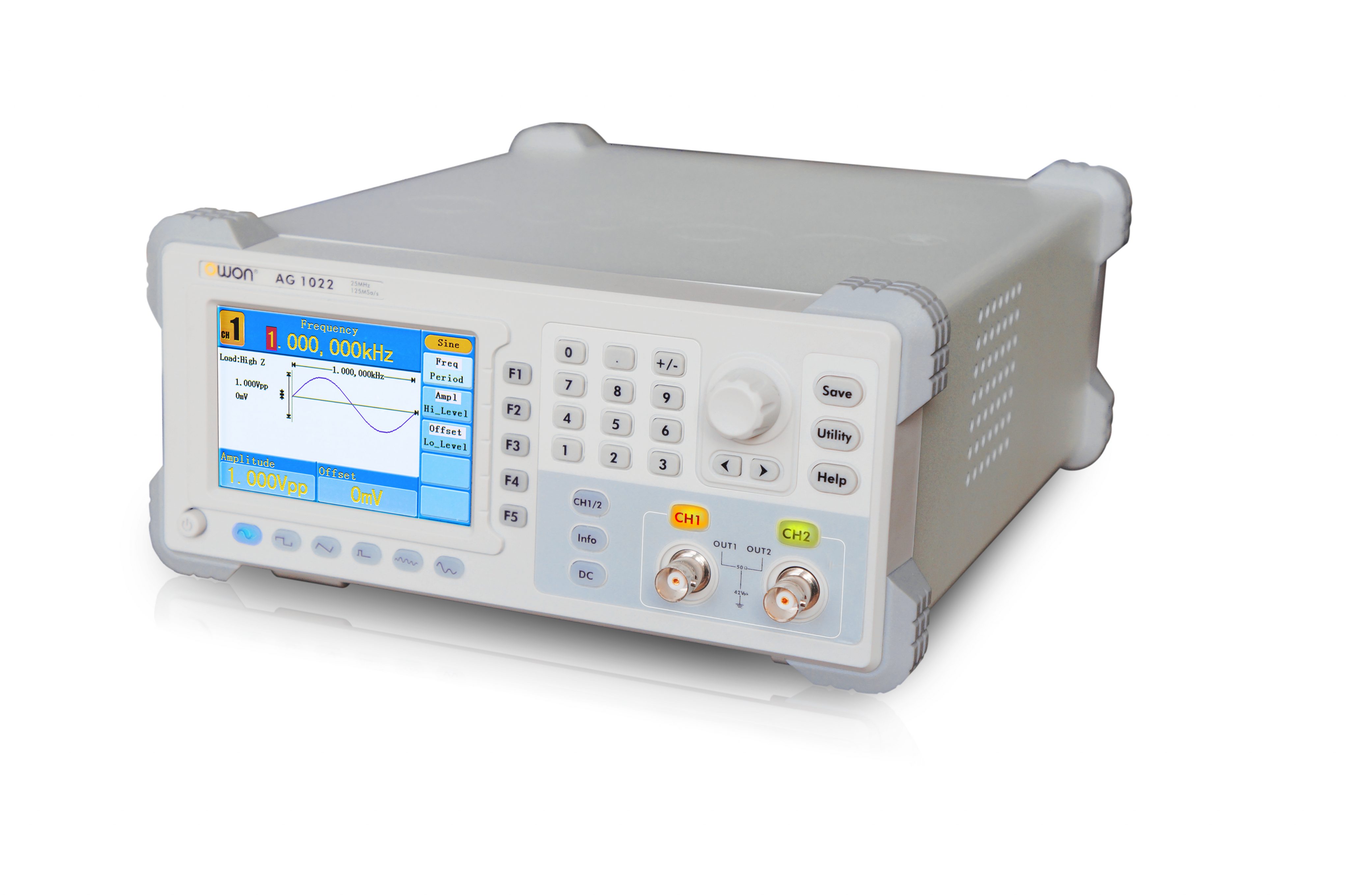 AG2062F (60MHz, 250MS/s, 1Mpts/Ch, 2channel Arbitrary Waveform