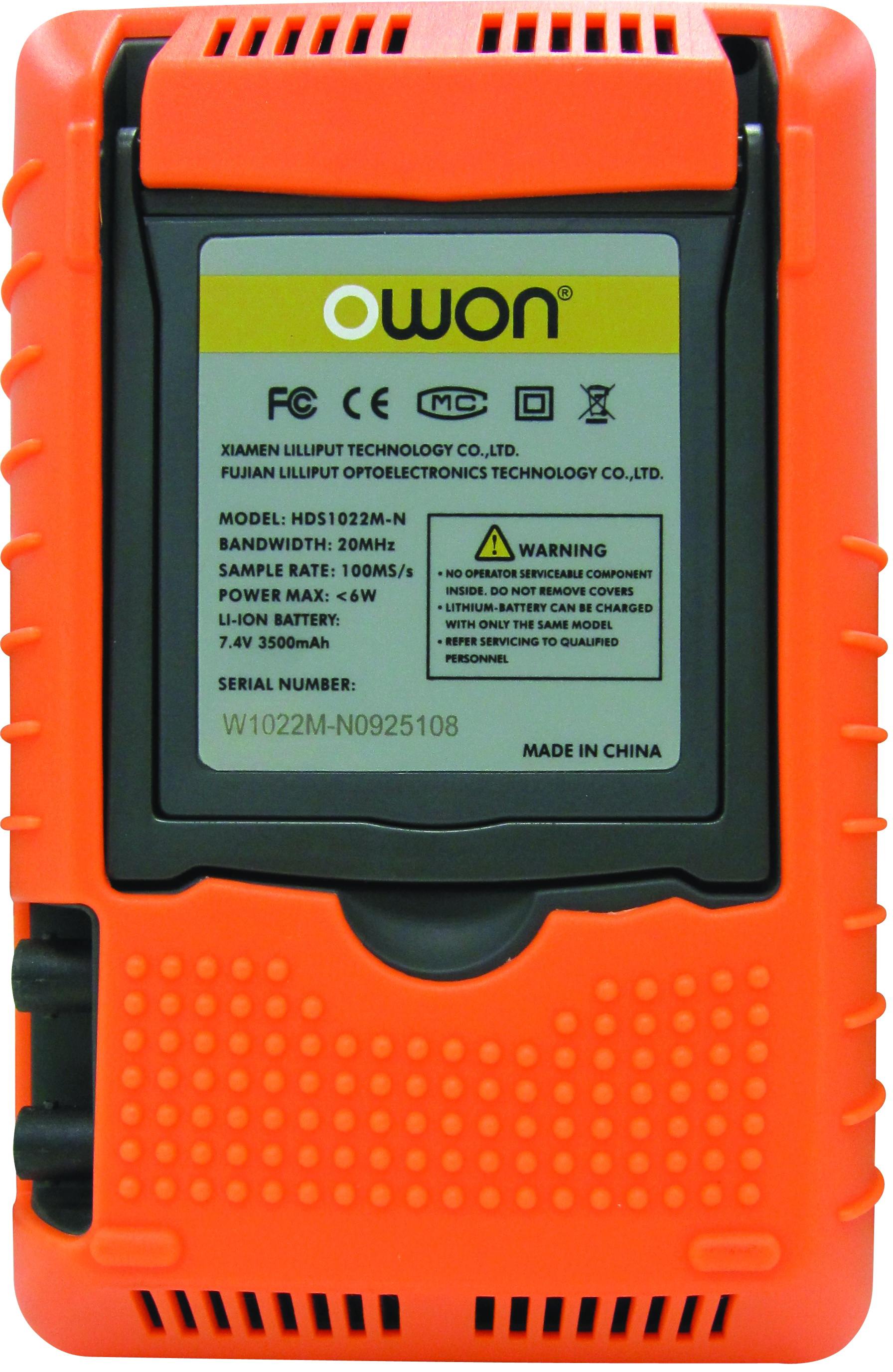 Owon HDS1022M-N Series HDS-N Handheld Digital Storage Oscilloscope and Digital Multimeter 2 Channels 20MHz 100MS/s Sample Rate 